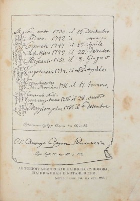 Усов П. История Суворова. 2-е изд. СПб.; М.: Изд. т-ва М.О. Вольф, [1900-е].